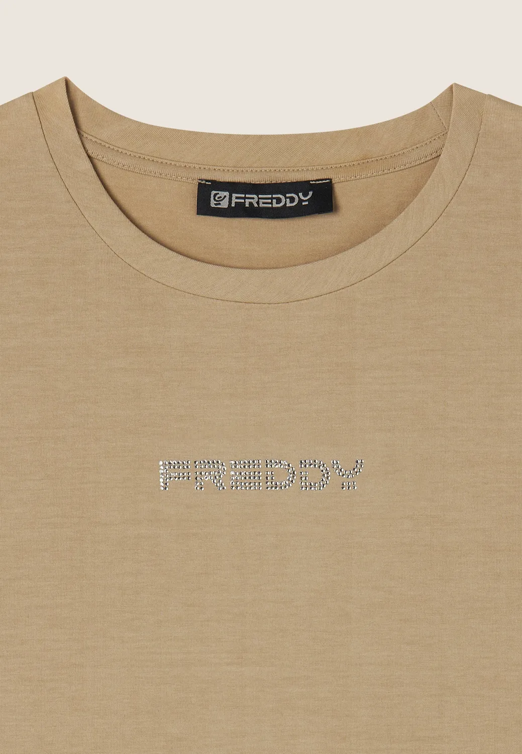 Freddy Jersey Body ärmellos Strasslogo