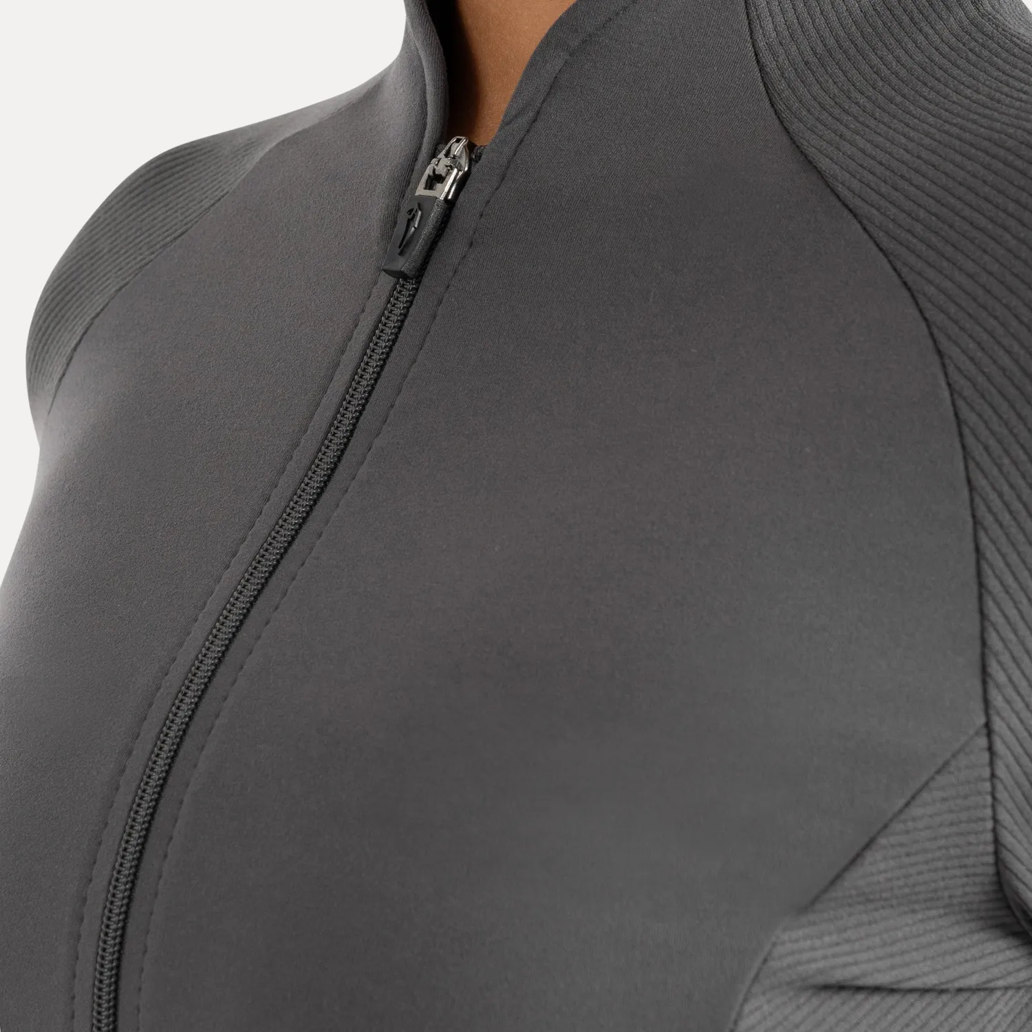 Smilodox Solvea Trainingsjacke Schwarz Shaped-Fit