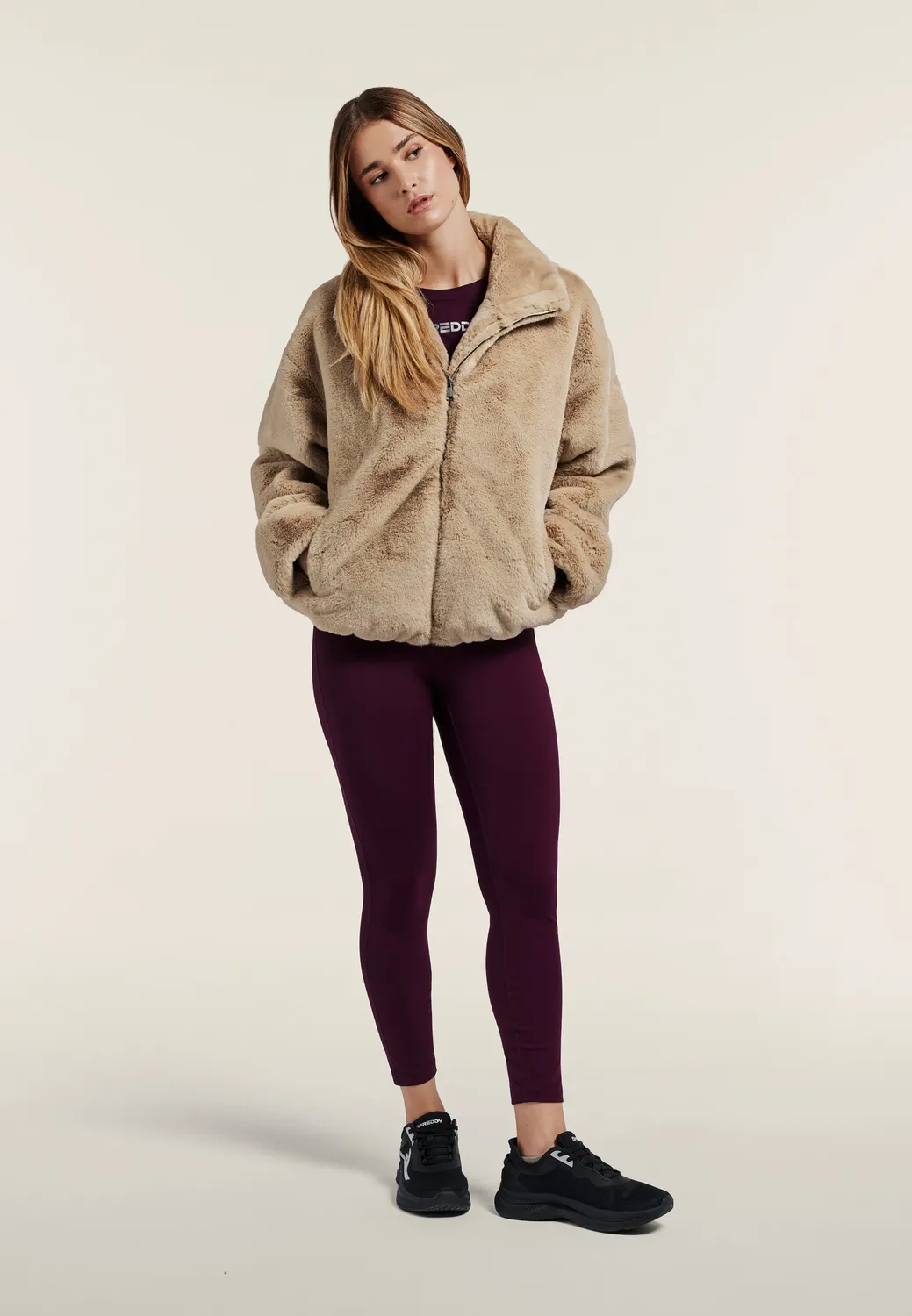 Freddy Kunstfell Jacke Chanterelle M45 Zip Kragen