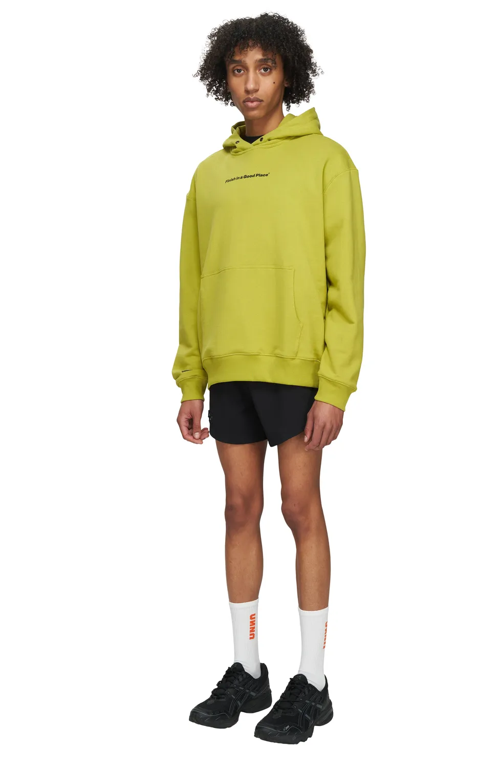 UNNA Slow Motion Hoodie Golden Green Bio-Baumwolle