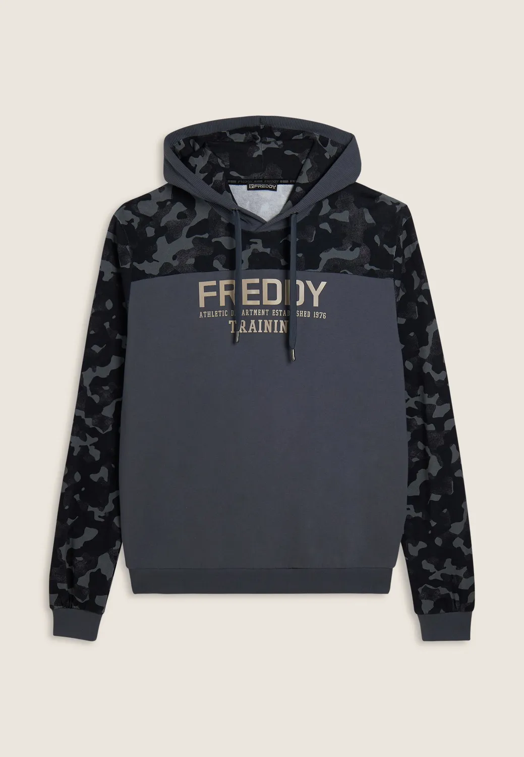 Freddy Camouflage Hoodie Herren Blau Baumwolle