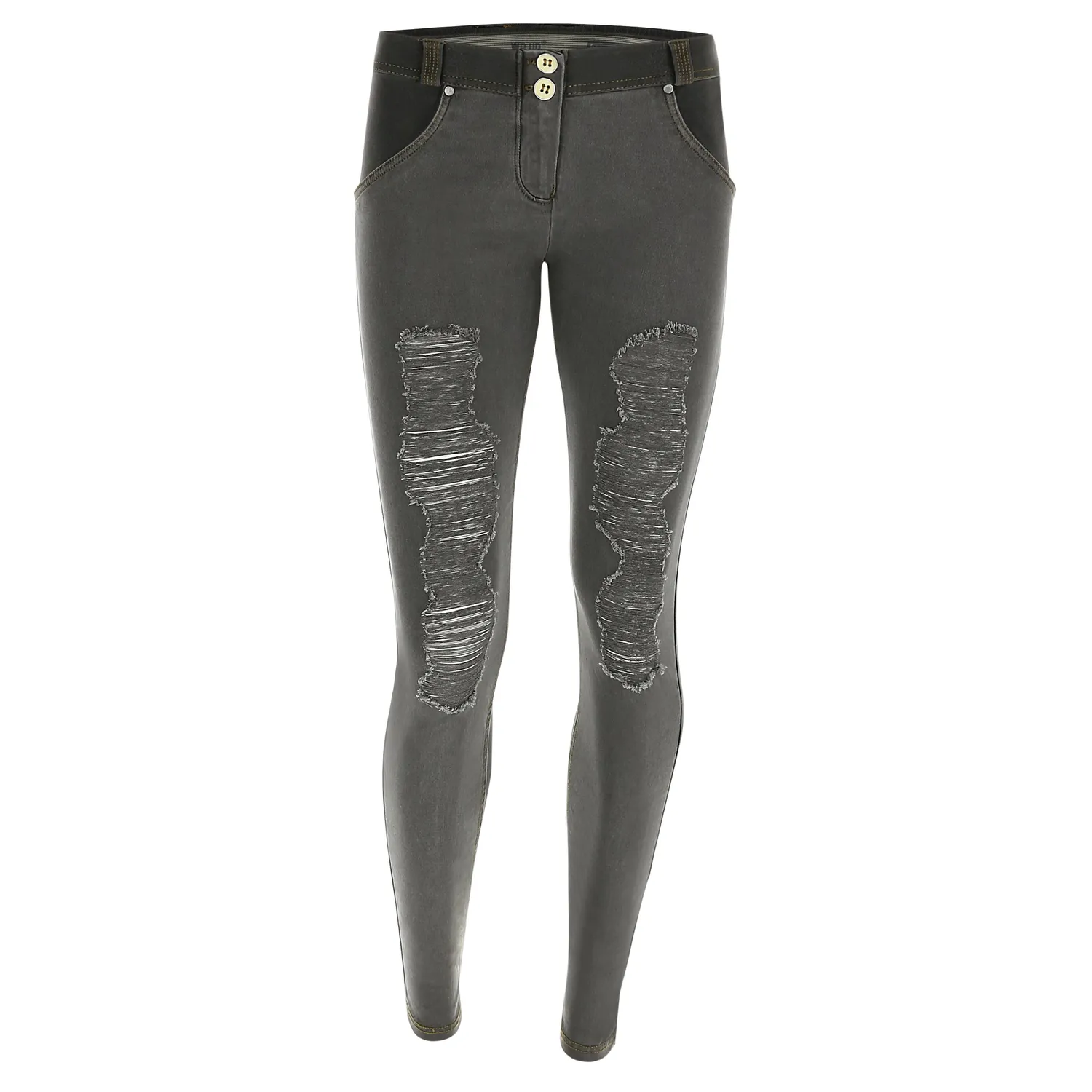 Freddy WR.UP Skinny Jeans Ripped-Look schwarz used