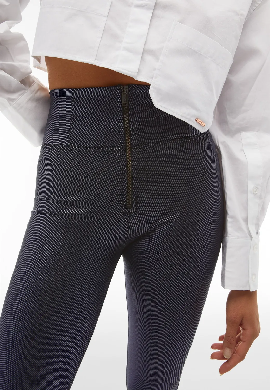 Freddy WR.UP Push-up Hose schwarz Metallic hoher Bund