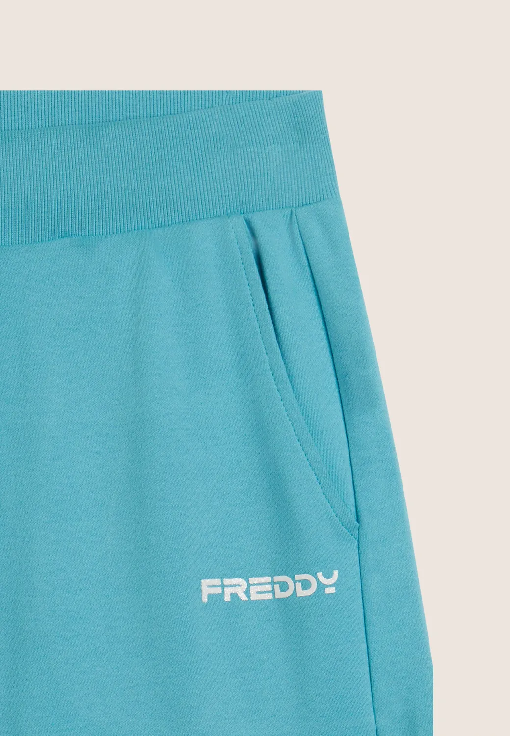 Freddy Damen Shorts Regular Glitter-Logo Schwarz