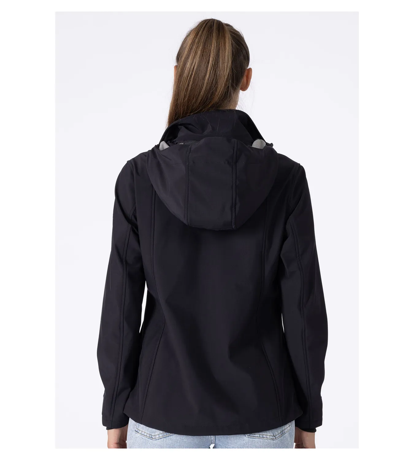 LPO Sila Softshelljacke schwarz winddicht