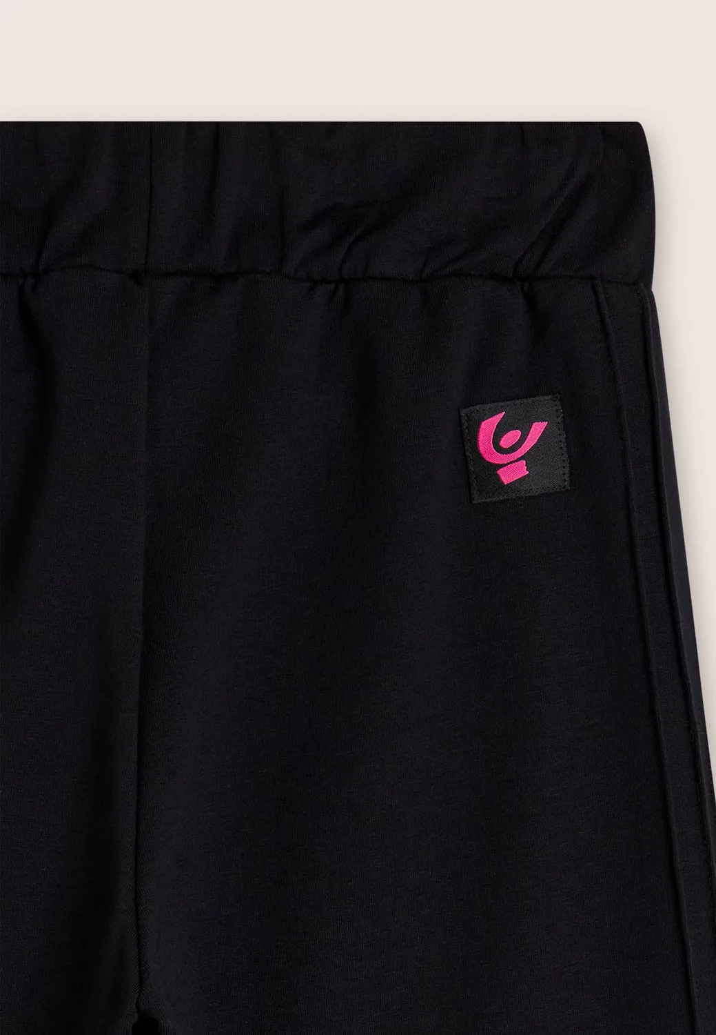 Freddy Kinder Sporthose Wide Leg Baumwolle Schwarz