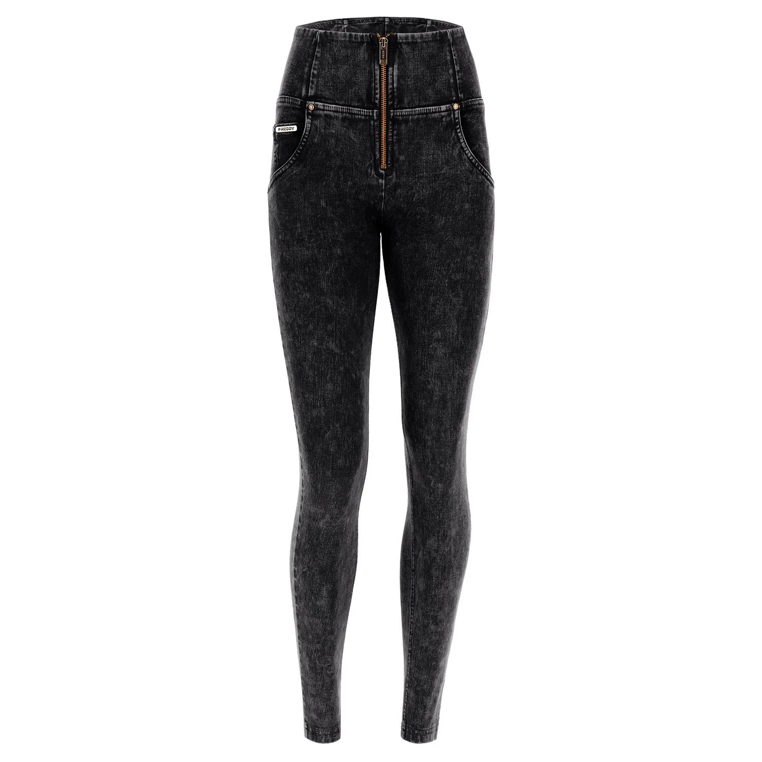 Freddy WR.UP Push-up-Jeans Nero Bull-Denim Marble Wash
