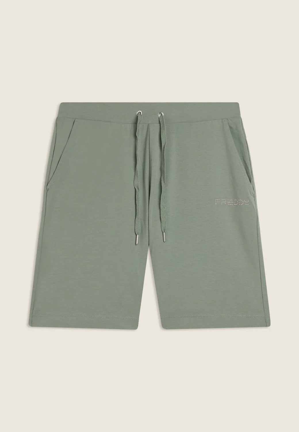 Freddy Shorts Damen Schwarz Jersey Kordelzug Taschen