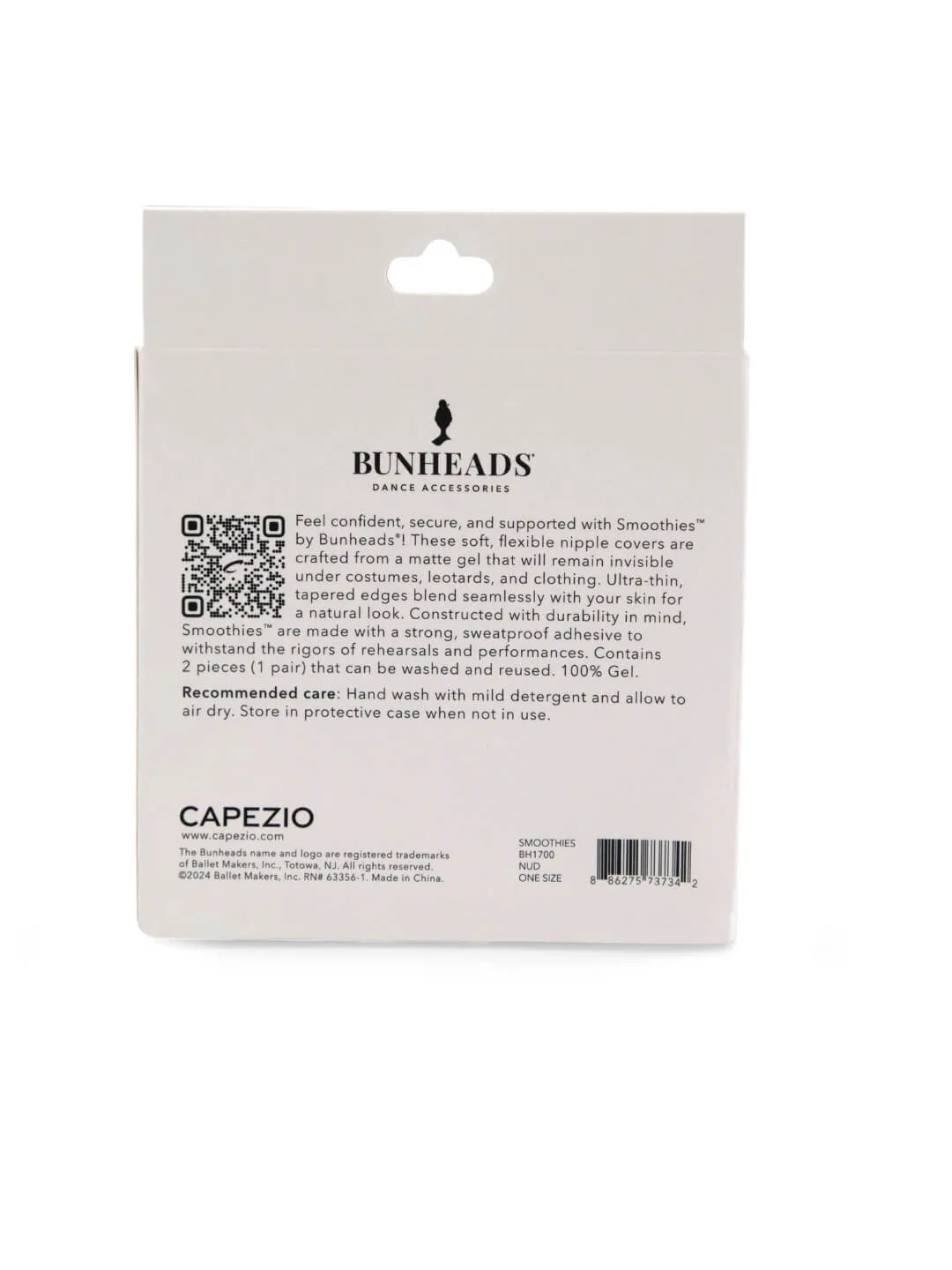 Capezio Bunheads BH1700 Smoothies Nude Gel 1 Paar