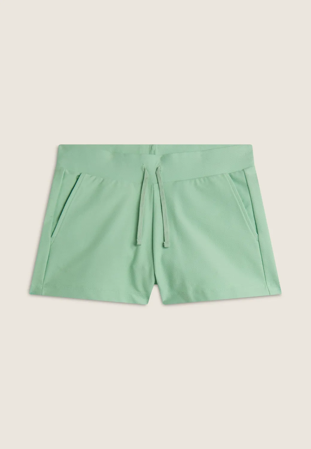 Freddy Damen Shorts Gummibund Weiß S atmungsaktiv