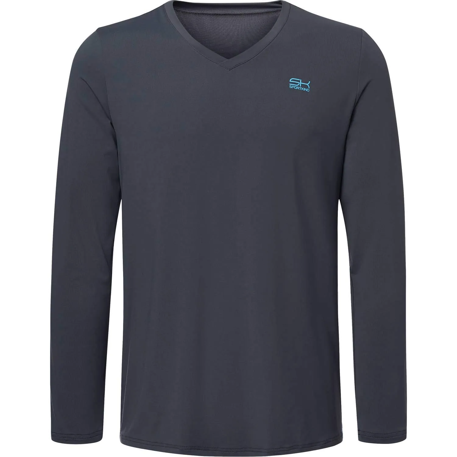 SPORTKIND Funktionsshirt Langarm V-Ausschnitt UV-Schutz