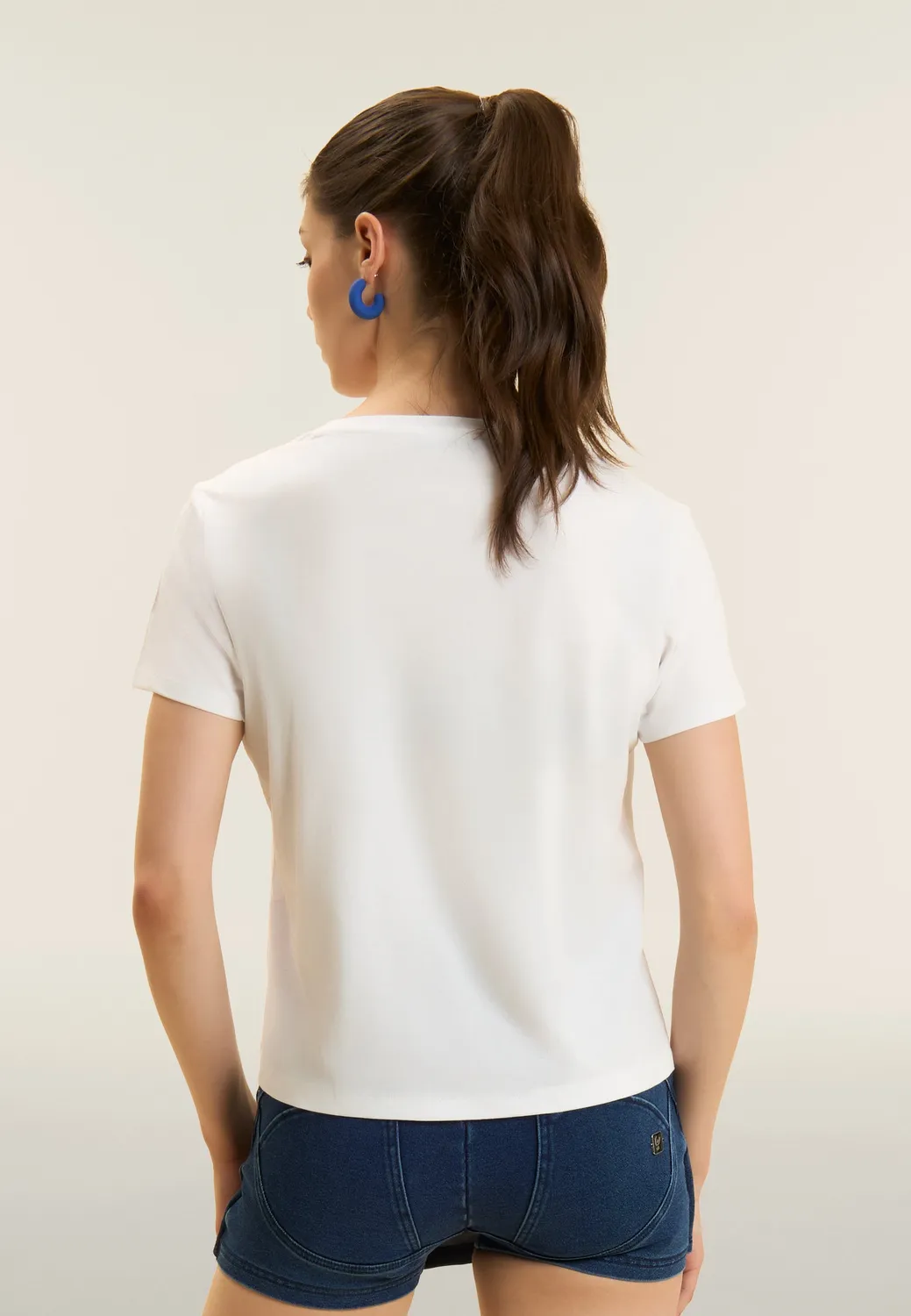 Freddy Floral T-Shirt Bianco-Fucsia Supima
