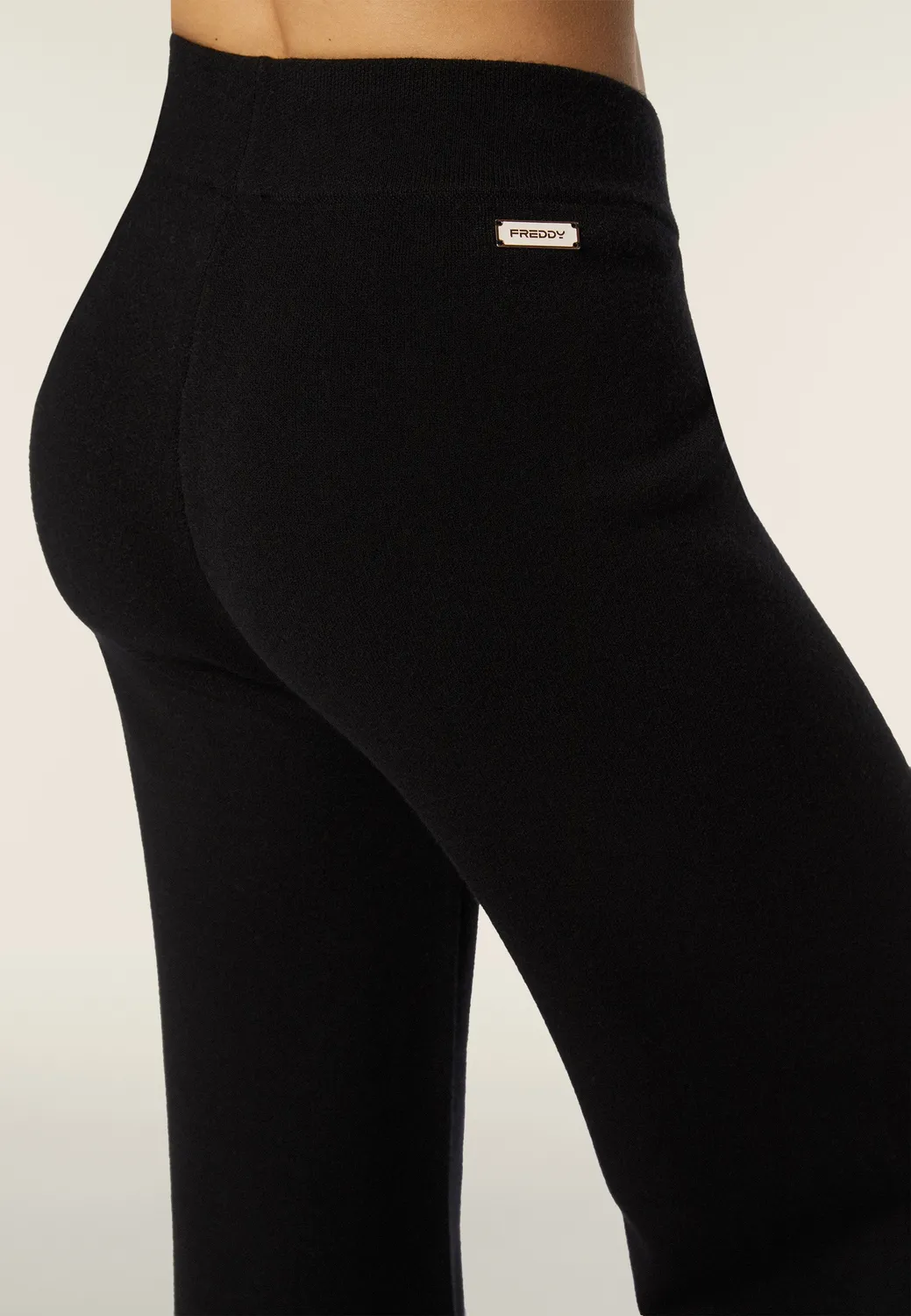 Freddy Comfort Tricot Freizeithose Tawny Birch weit