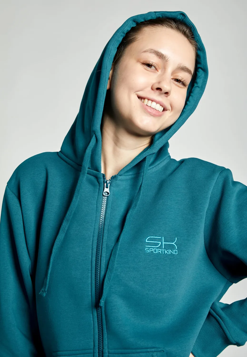 Sportkind Zip-Hoodie Kapuzenjacke Unisex mit Reißverschluss