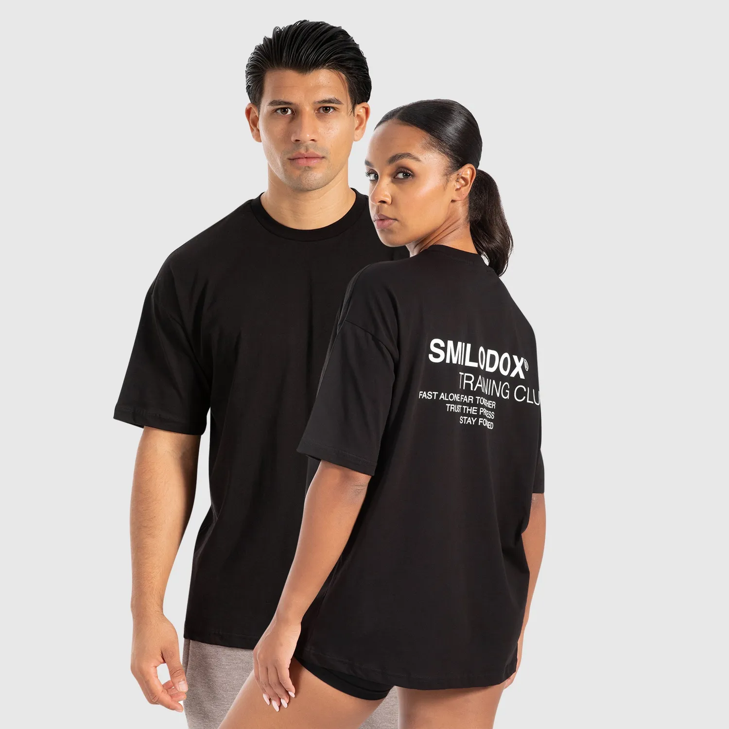 Smilodox Cyris T-Shirt Unisex Schwarz Oversize
