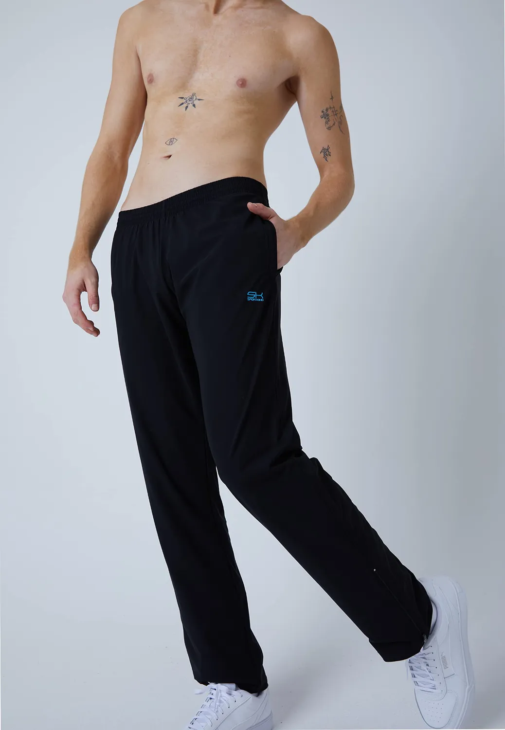 SPORTKIND Woven Trainingshose Sporthose mit Zip-Taschen