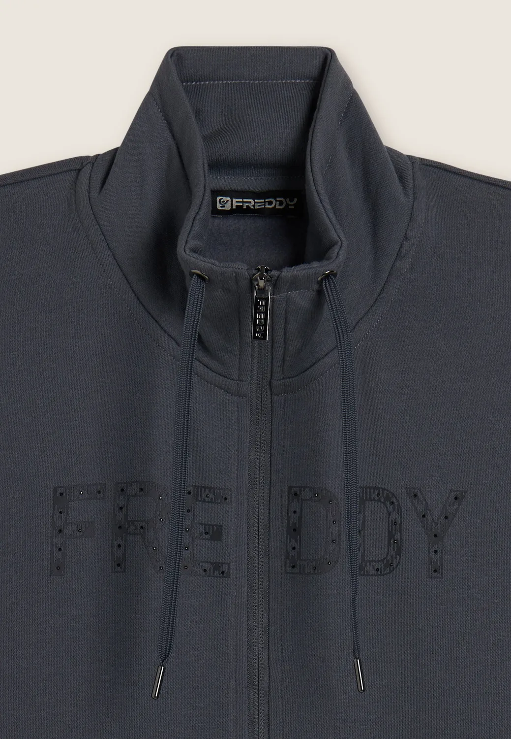 Freddy Damen Trainingsanzug Logo Schwarz Garz sweat