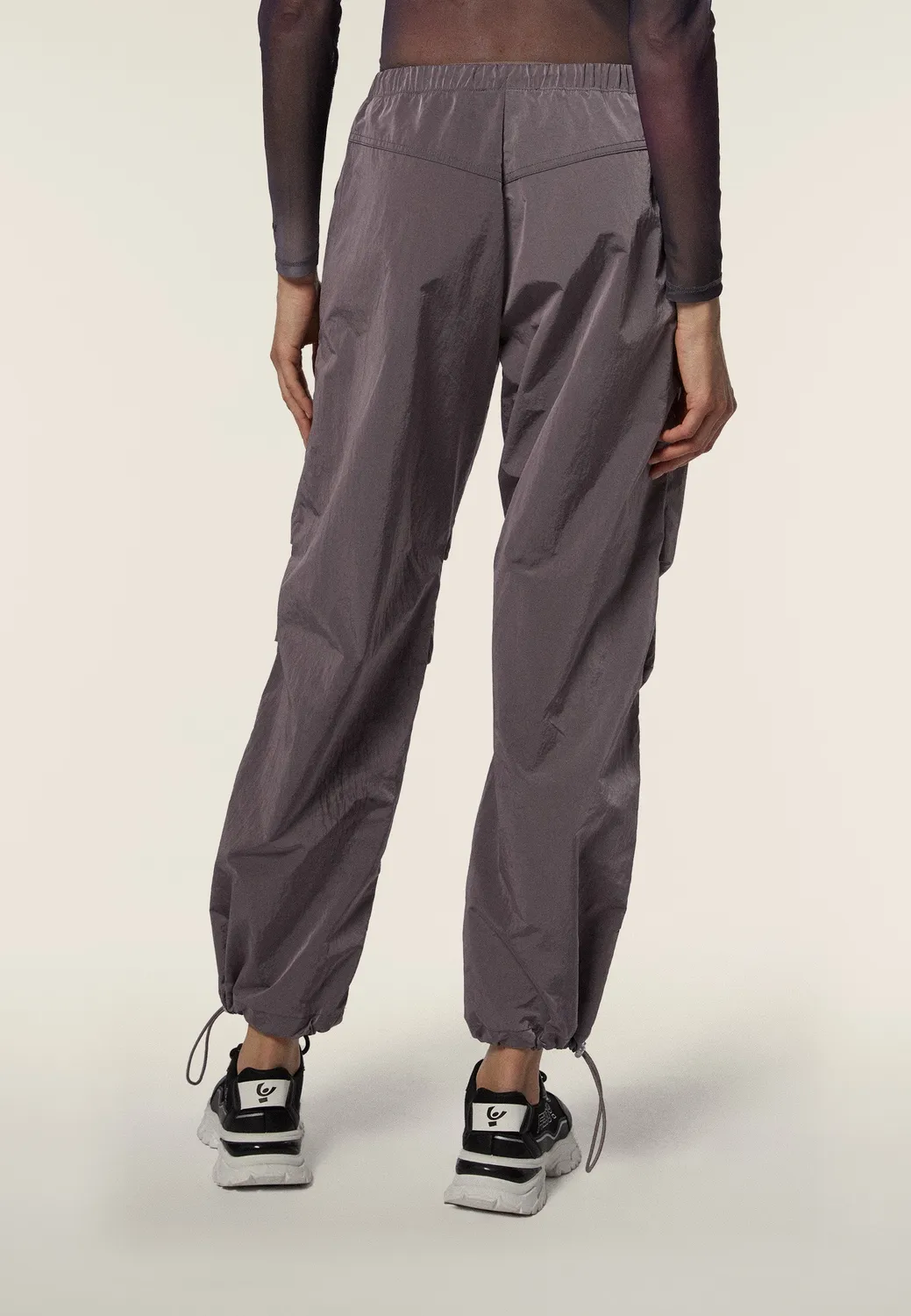 Freddy Parachute Hose Damen Nylon Prune Purple