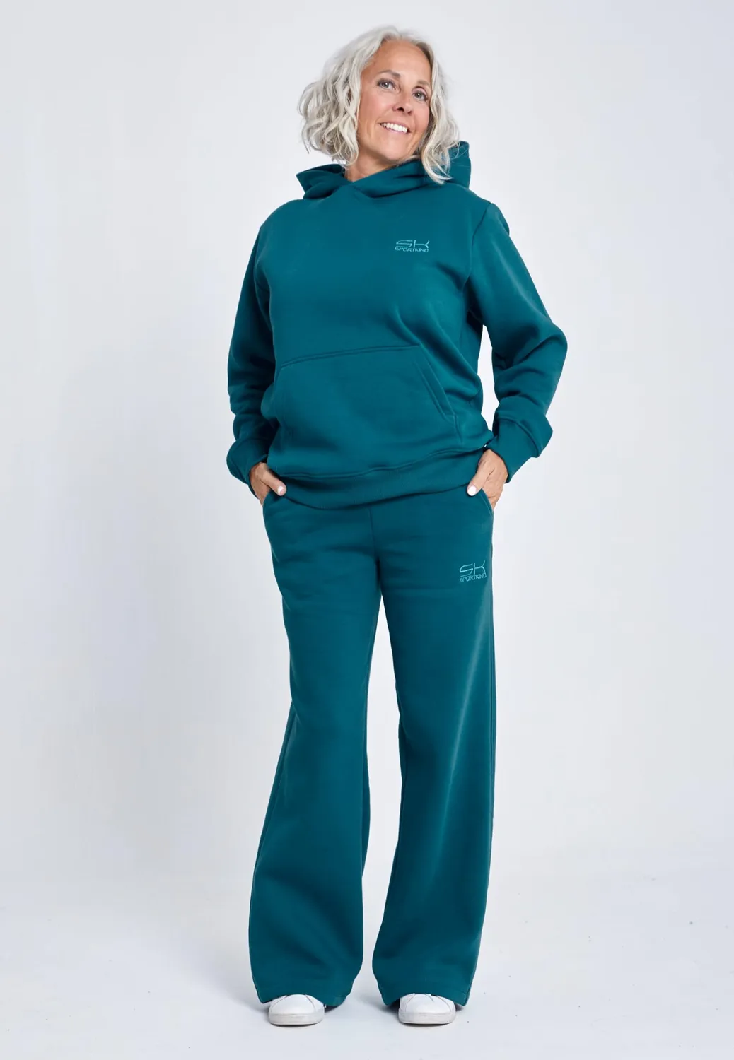 SPORTKIND Sweatpants Baumwolle Damen Hose gerader Schnitt