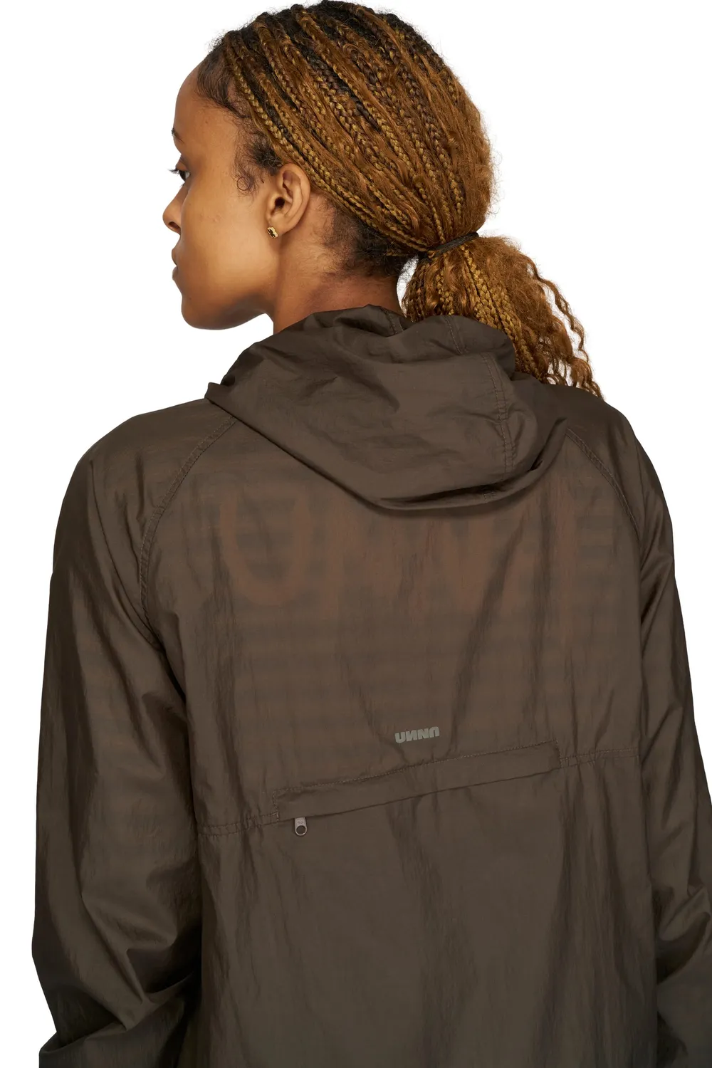 UNNA Smiles Run Jacket W Laufjacke Wren Brown Nylon