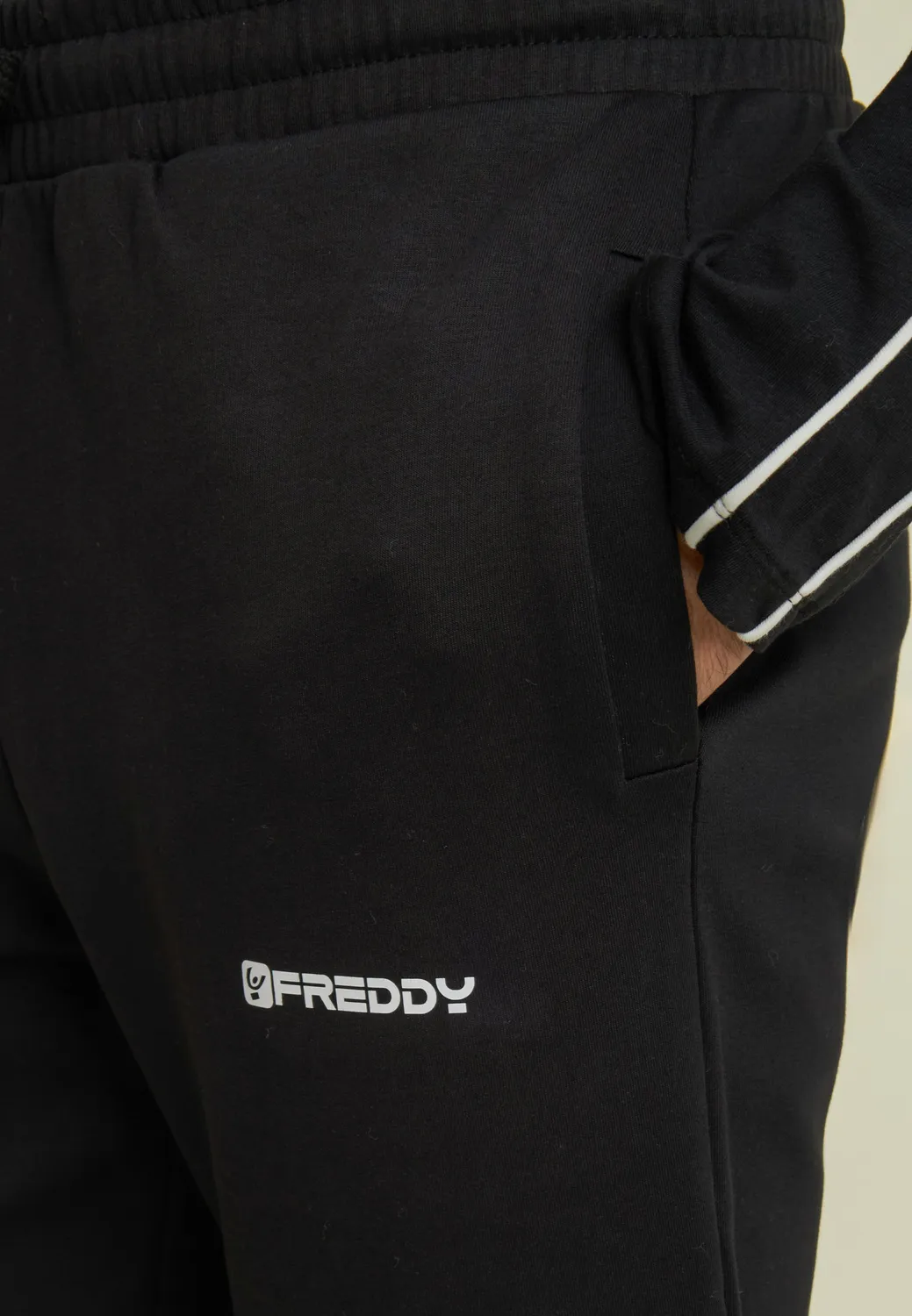 Freddy Regular Sporthose Herren Interlock Schwarz