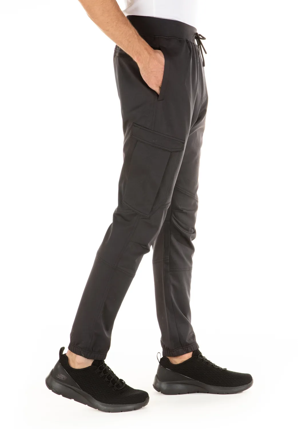 LPO Remus Herren Cargohose dunkelgrau Stretch