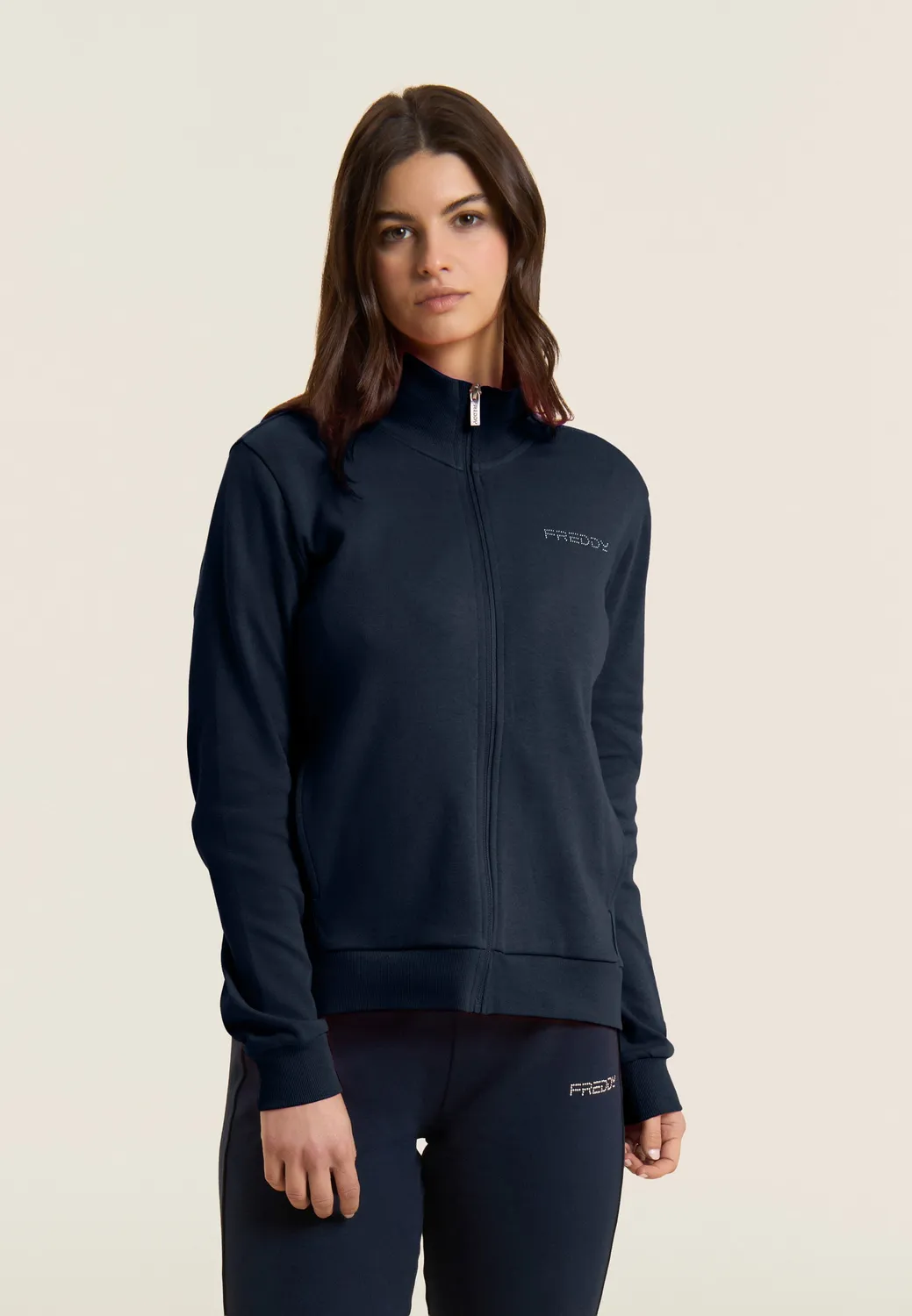 Freddy Trainingsanzug Damen Sapphire Baumwolle Zip
