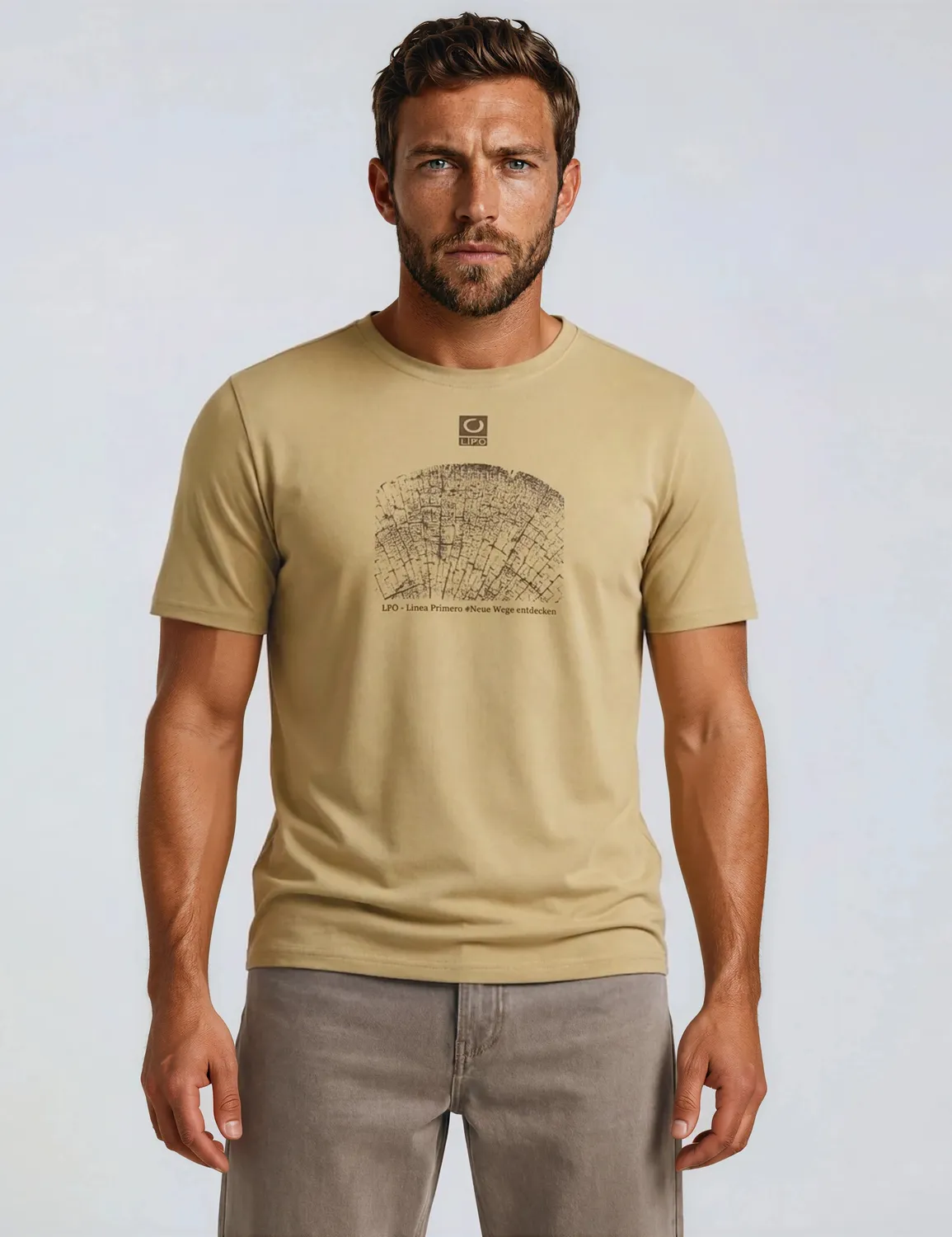LPO Janosch T-Shirt ocker schnelltrocknend