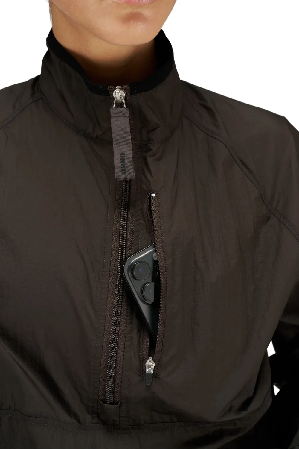 UNNA Smiles Windstopper W Laufanorak Braun Windschutz