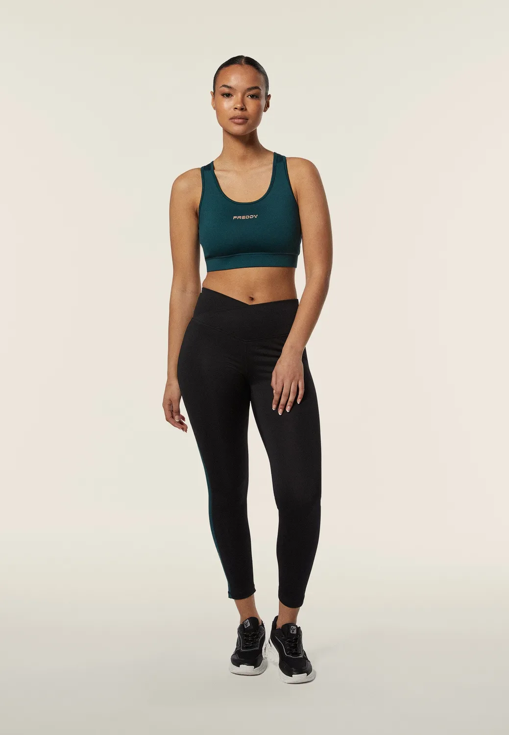 Freddy D.I.W.O. 7/8 Leggings Damen Schwarz High Waist