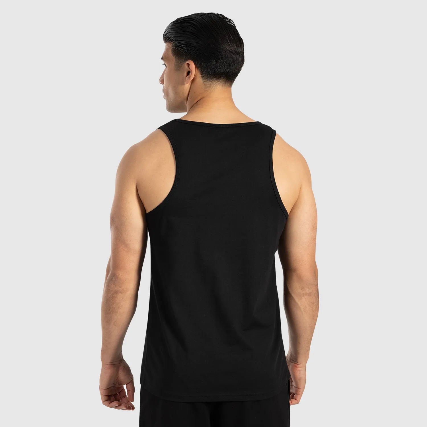 Smilodox Arian Tank Top Schwarz Baumwolle