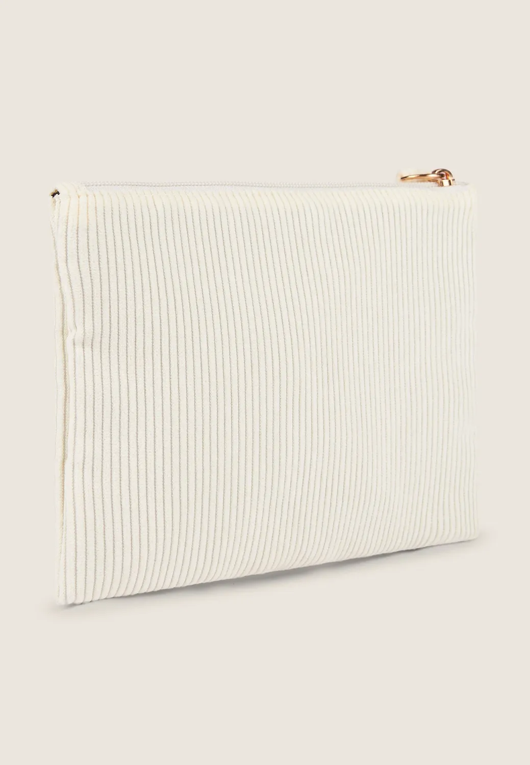 Freddy FY Cord Clutch Einheitsgröße schwarz Goldlogo