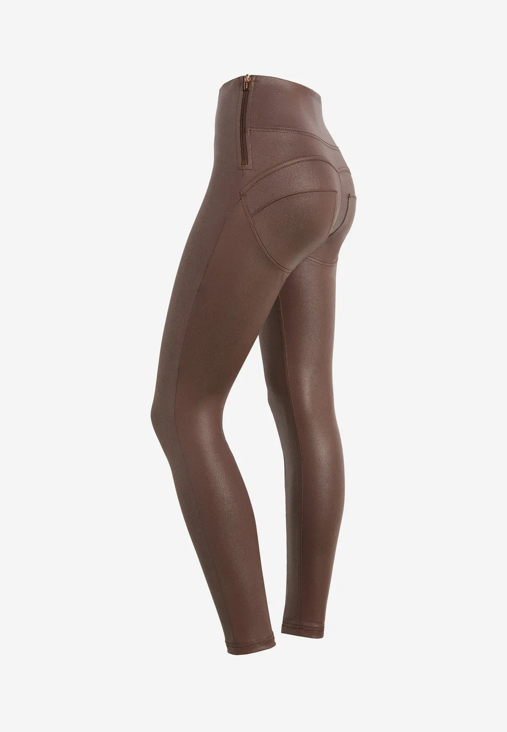 Freddy WR.UP Push-up Hose Kunstleder Schwarz High Waist