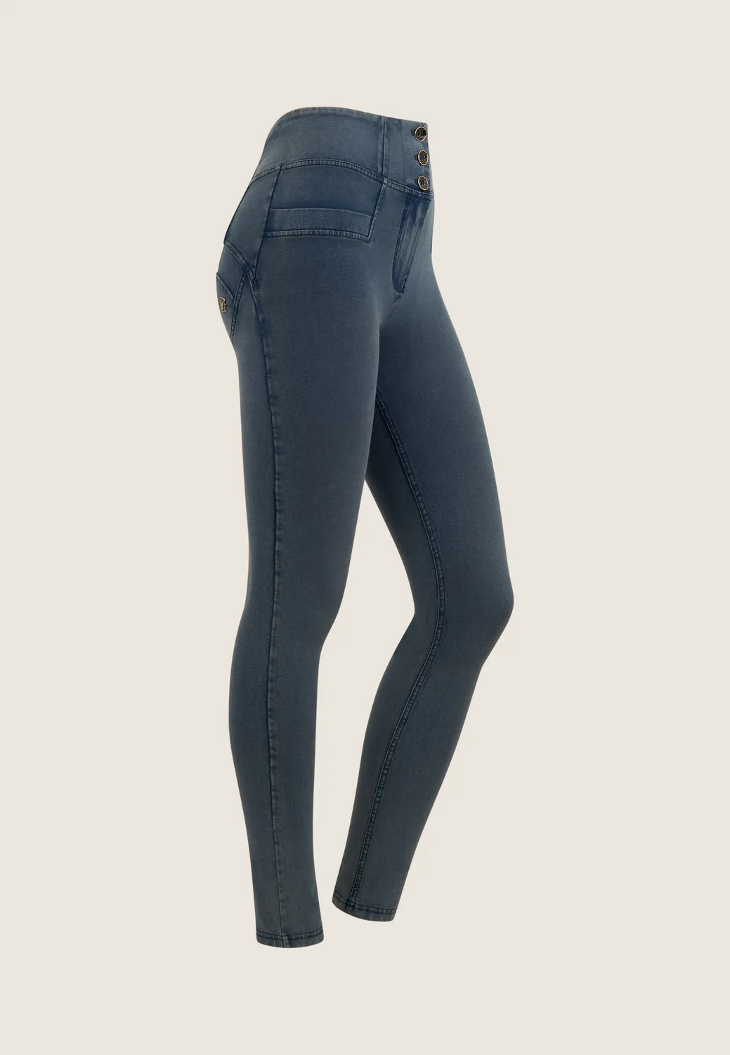 Freddy WR.UP Skinny Jeggings Damen Schwarz Push-up