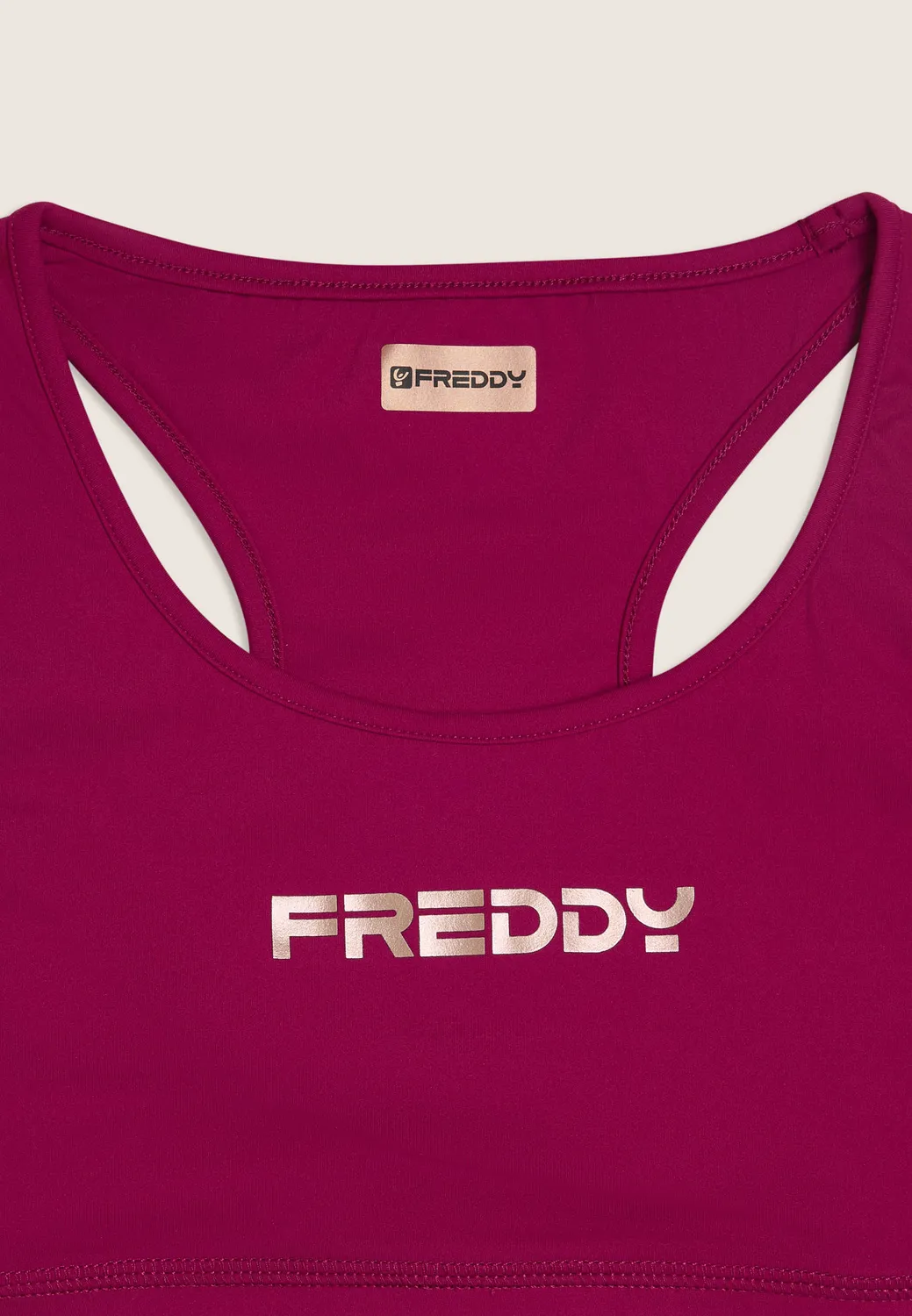 Freddy Sport-BH Top mittlerer Halt schwarz atmungsaktiv