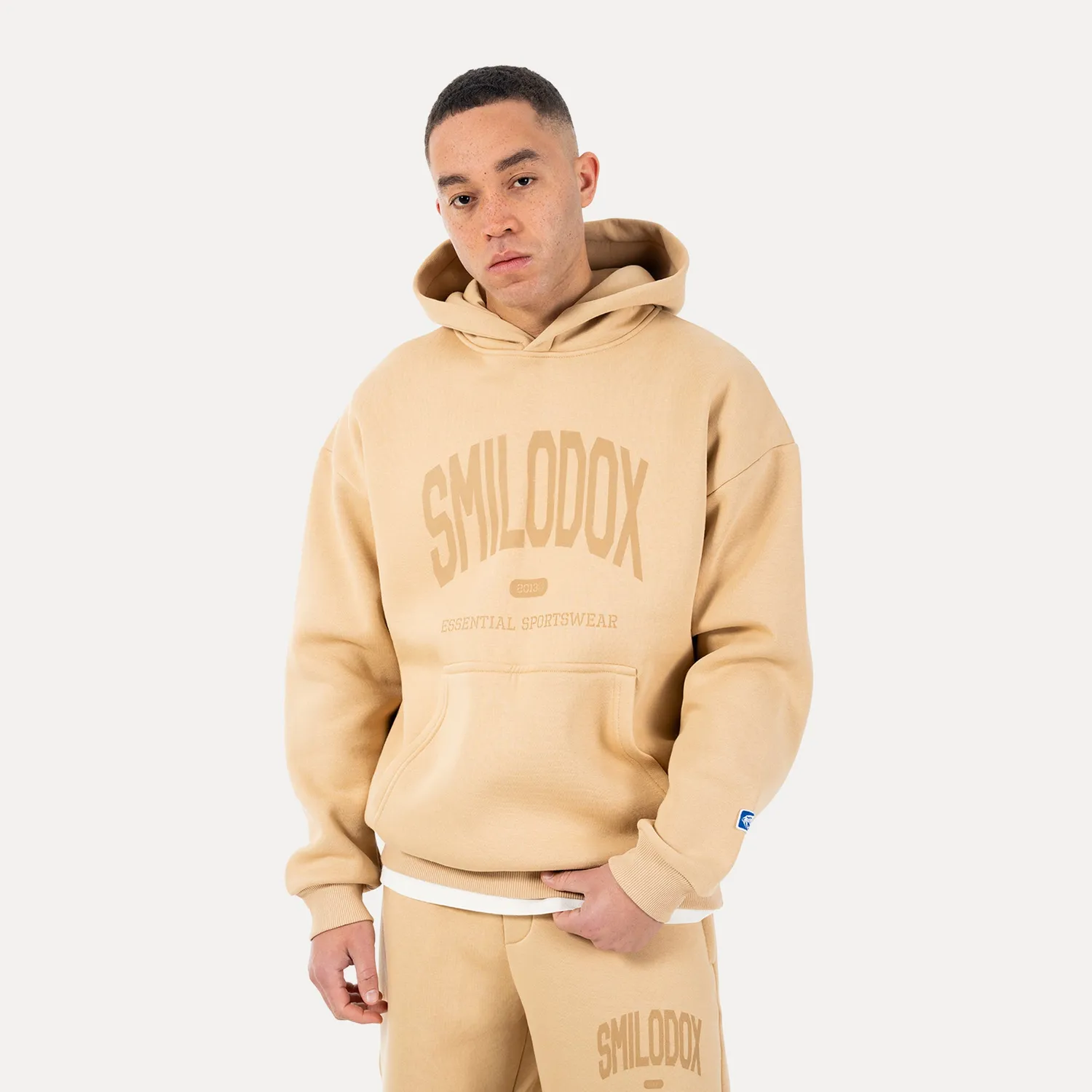 Smilodox Oswin Hoodie Herren Schwarz Oversize