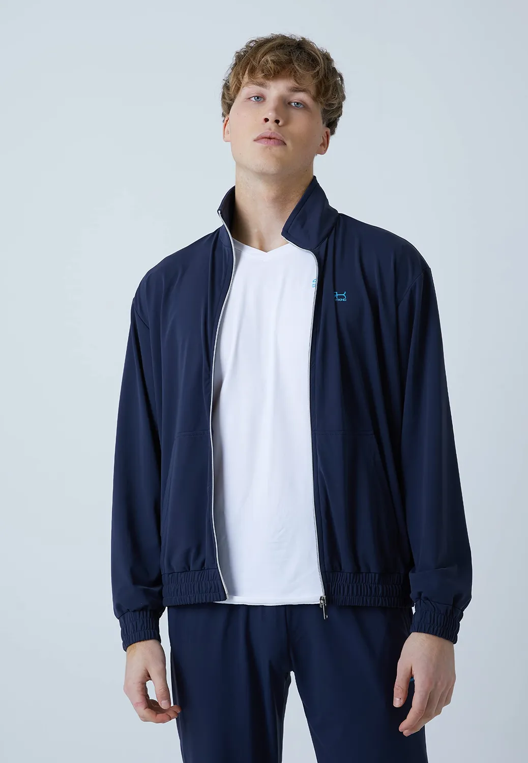 SPORTKIND Court Joggingjacke Herren Bund Taschen UV-Schutz