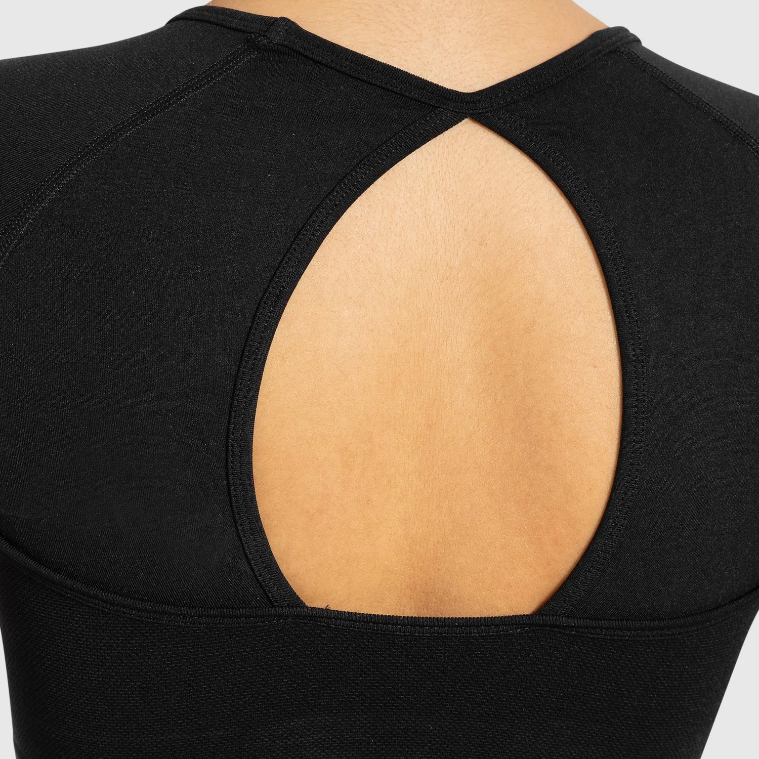 Smilodox Lunara Soheli Crop Shirt Schwarz nahtlos