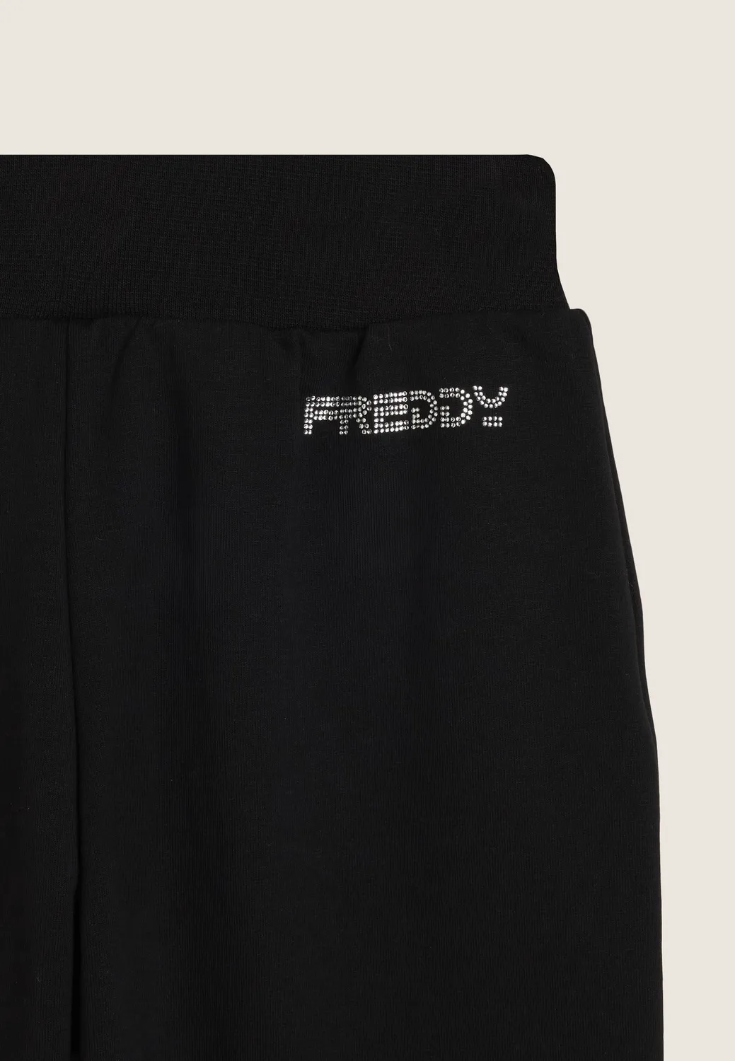 Freddy Junior Jogger Baumwolle Strass schwarz