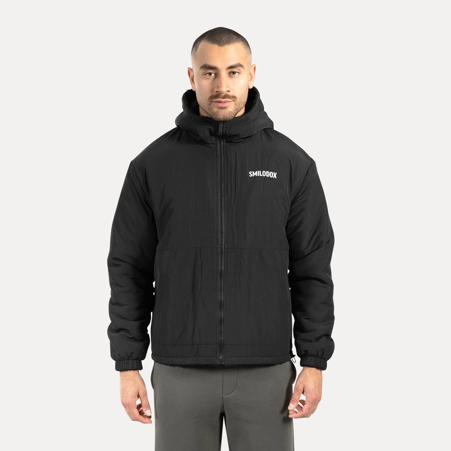 Smilodox Elior Teddy Wendejacke Beige 2-in-1