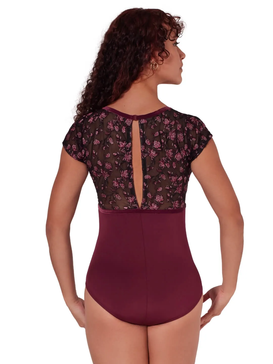 Capezio Ornate Romance F12402W Ballettanzug Mesh Schwarz