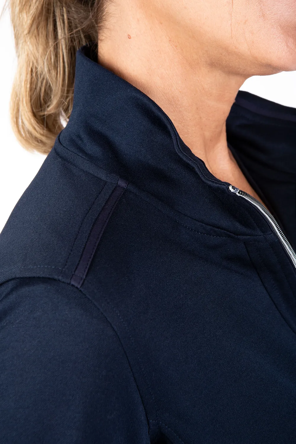 LPO Abby Sweatjacke Damen blau tailliert