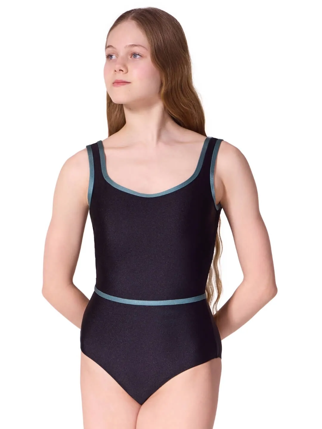 Capezio Enchanted F12610T Tank-Trikot schwarz Tween Netz
