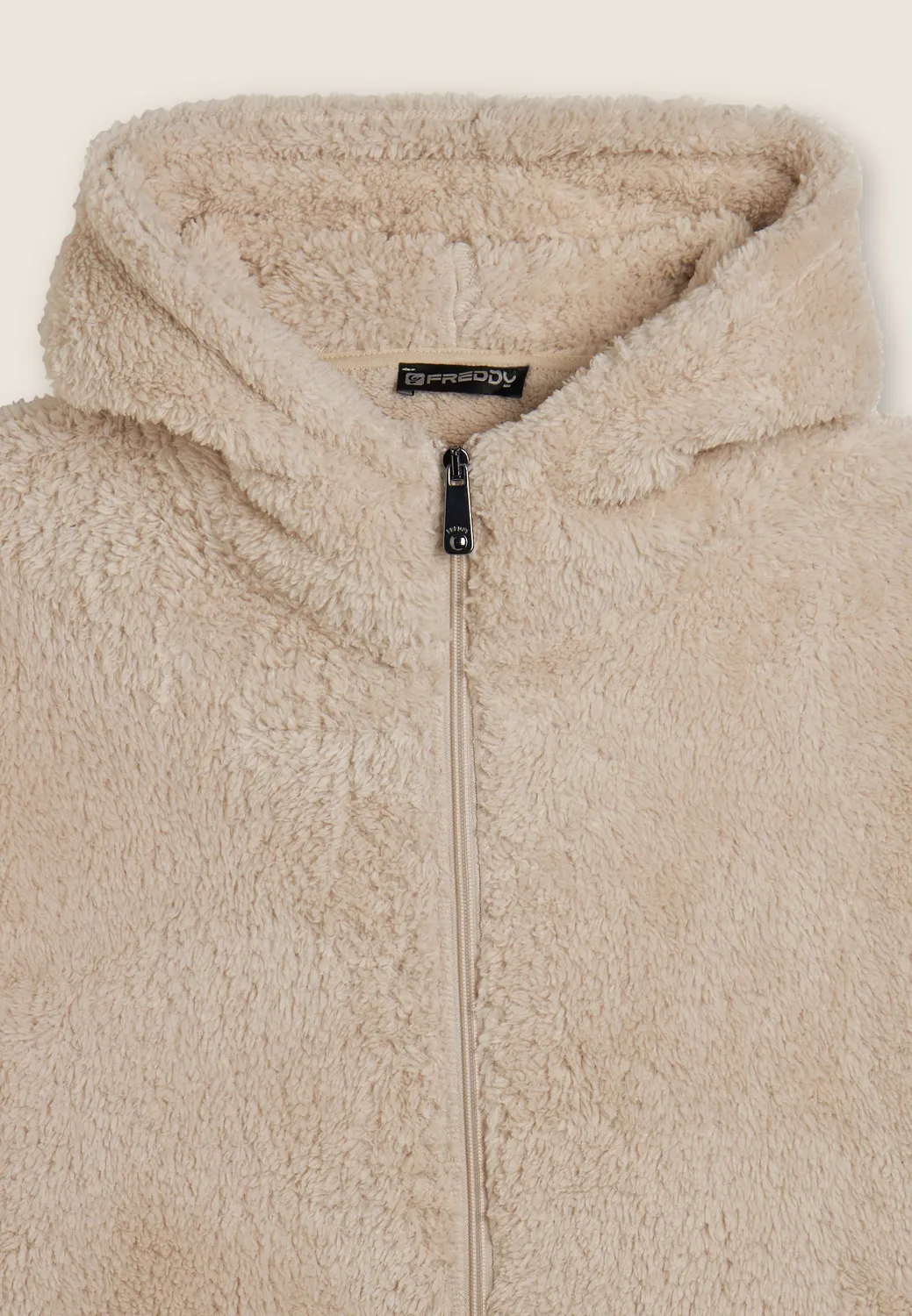 Freddy Sherpa Fleecejacke Damen Schwarz