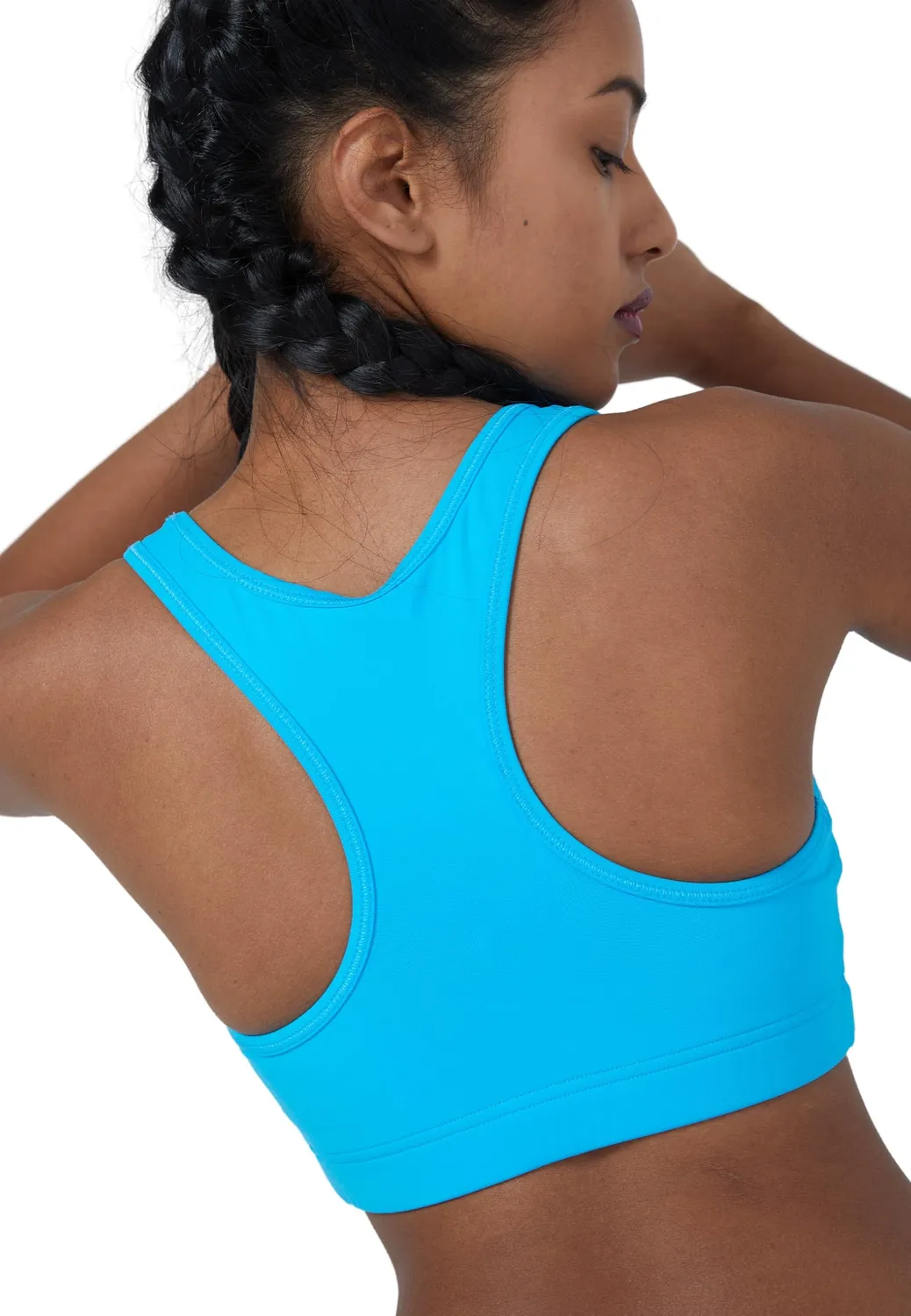 SPORTKIND Sport BH Bustier mittlerer Halt italienischer Stoff