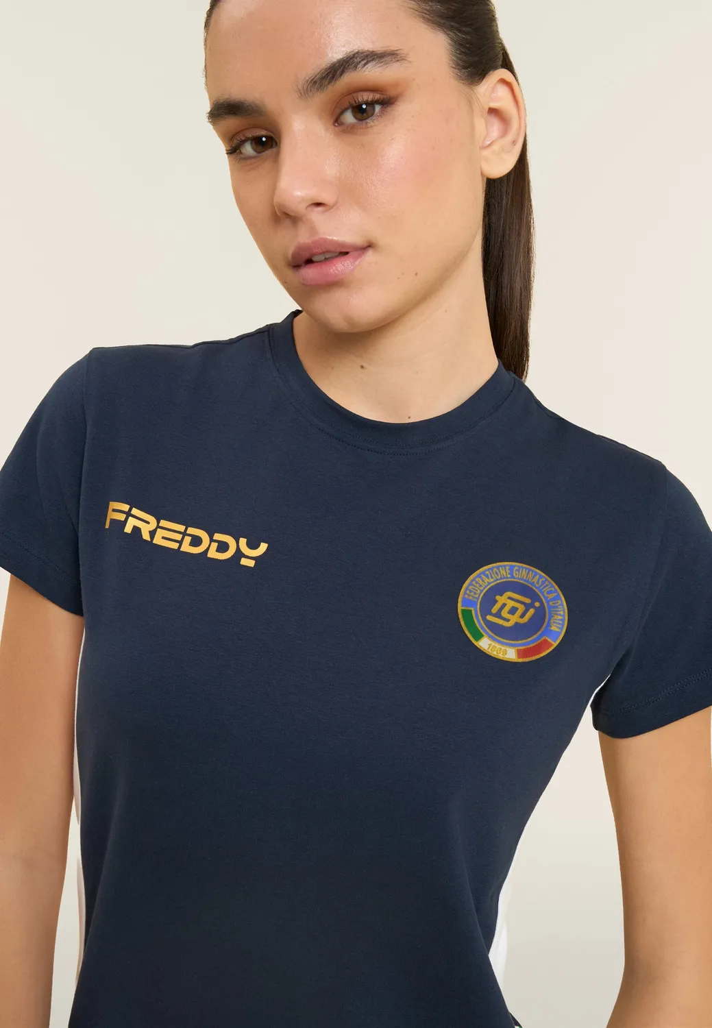 Freddy Italia FGI T-Shirt Blau Regular-Fit