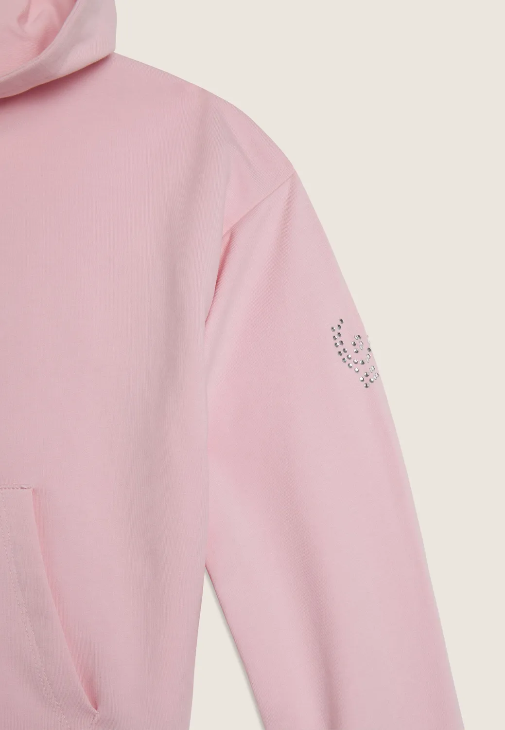 Freddy Cropped Hoodie Mädchen Schwarz Zip