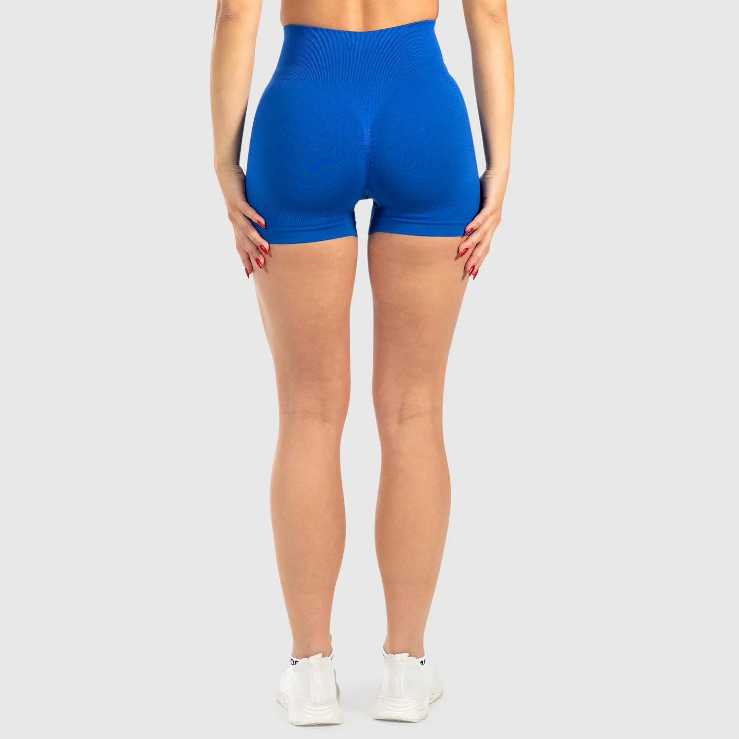 Smilodox Cetrina Scrunch Issy Shorts Schwarz High Waist