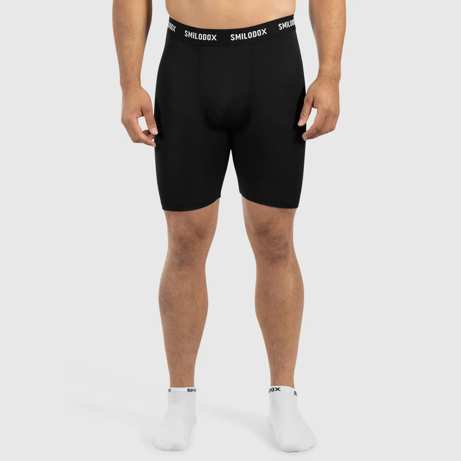 Smilodox Zeyn Laufshorts Herren Schwarz eng