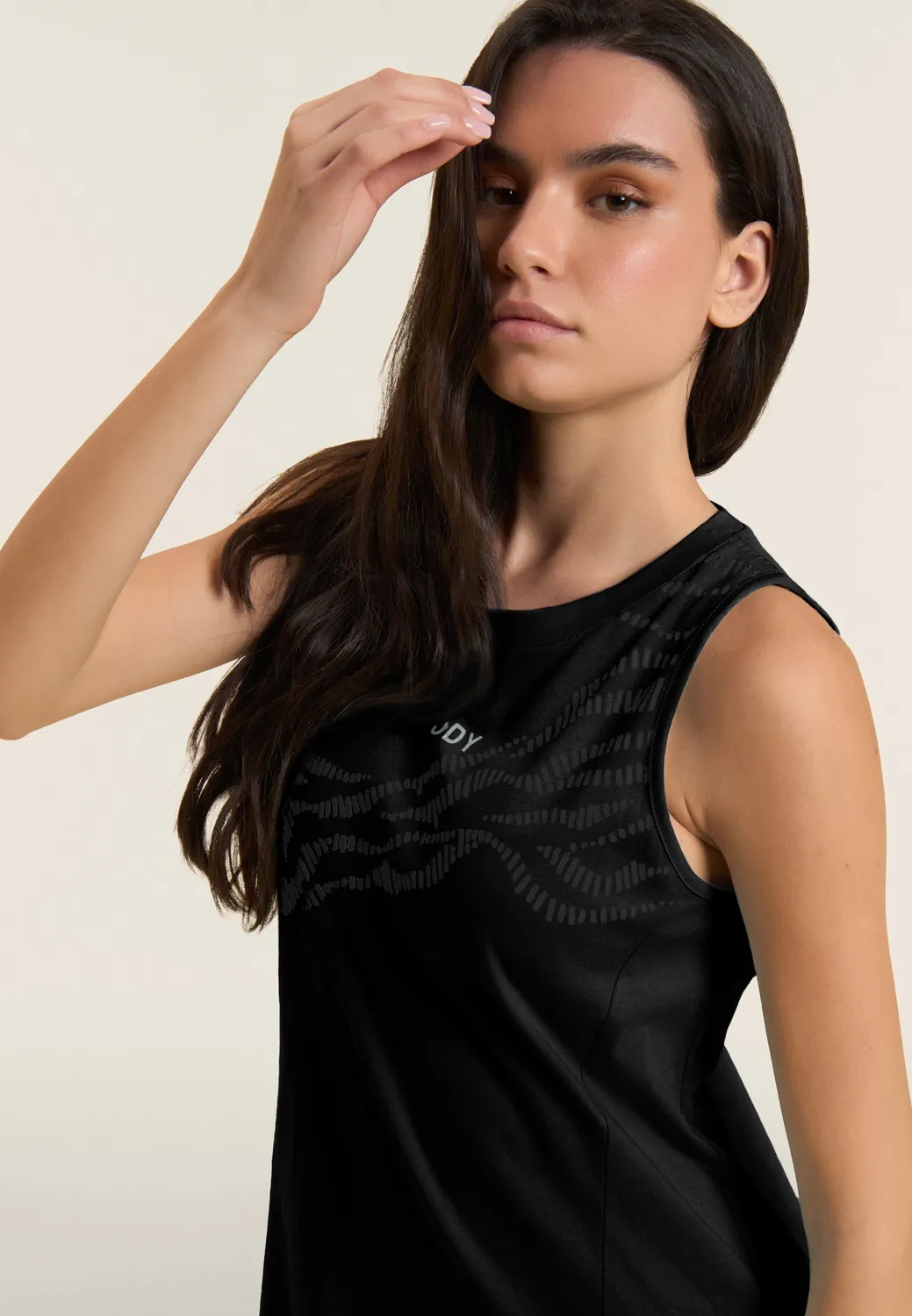Freddy Grafik Cut-Out Kleid Schwarz Baumwolle